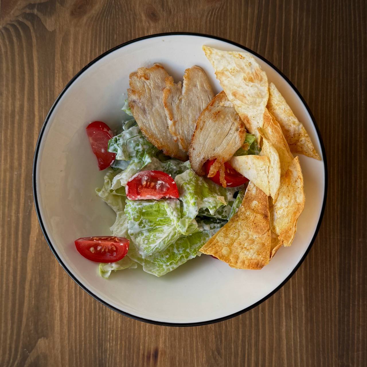 Фото Цезарь с курицей су вид