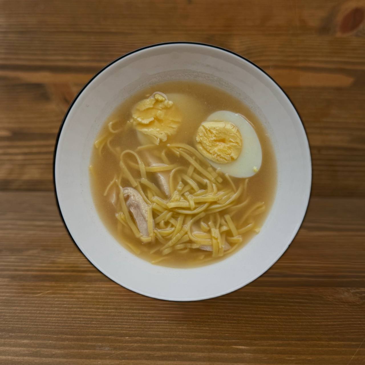 Фото Куриный суп с яйцом   